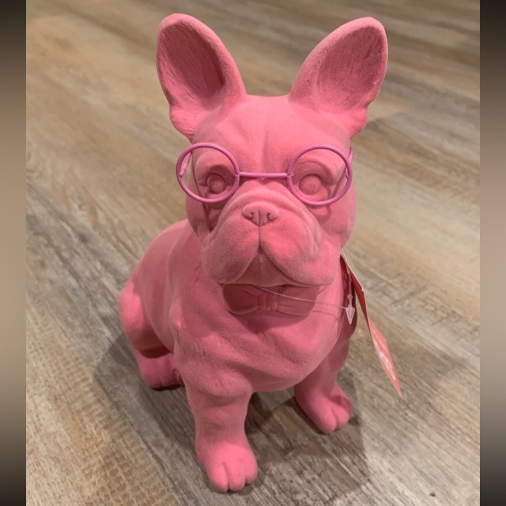 Pink Valentine’s Day French Bulldog